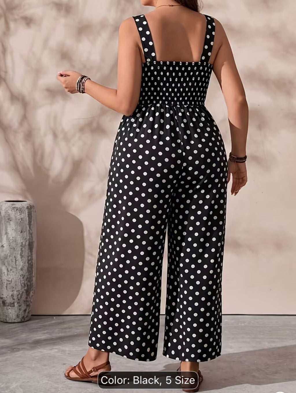 Plus Size Women’s Printed Casual Jumpsuit – Stylish Summer Vacation & Everyday Romper