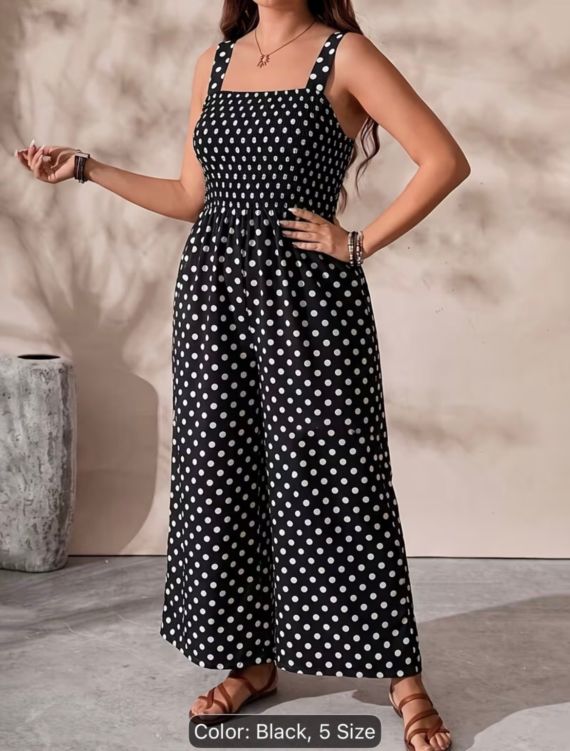 Plus Size Women’s Printed Casual Jumpsuit – Stylish Summer Vacation & Everyday Romper