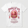 Women’s Christian Armor of God T-Shirt – Ephesians Faith & Prayer Tee